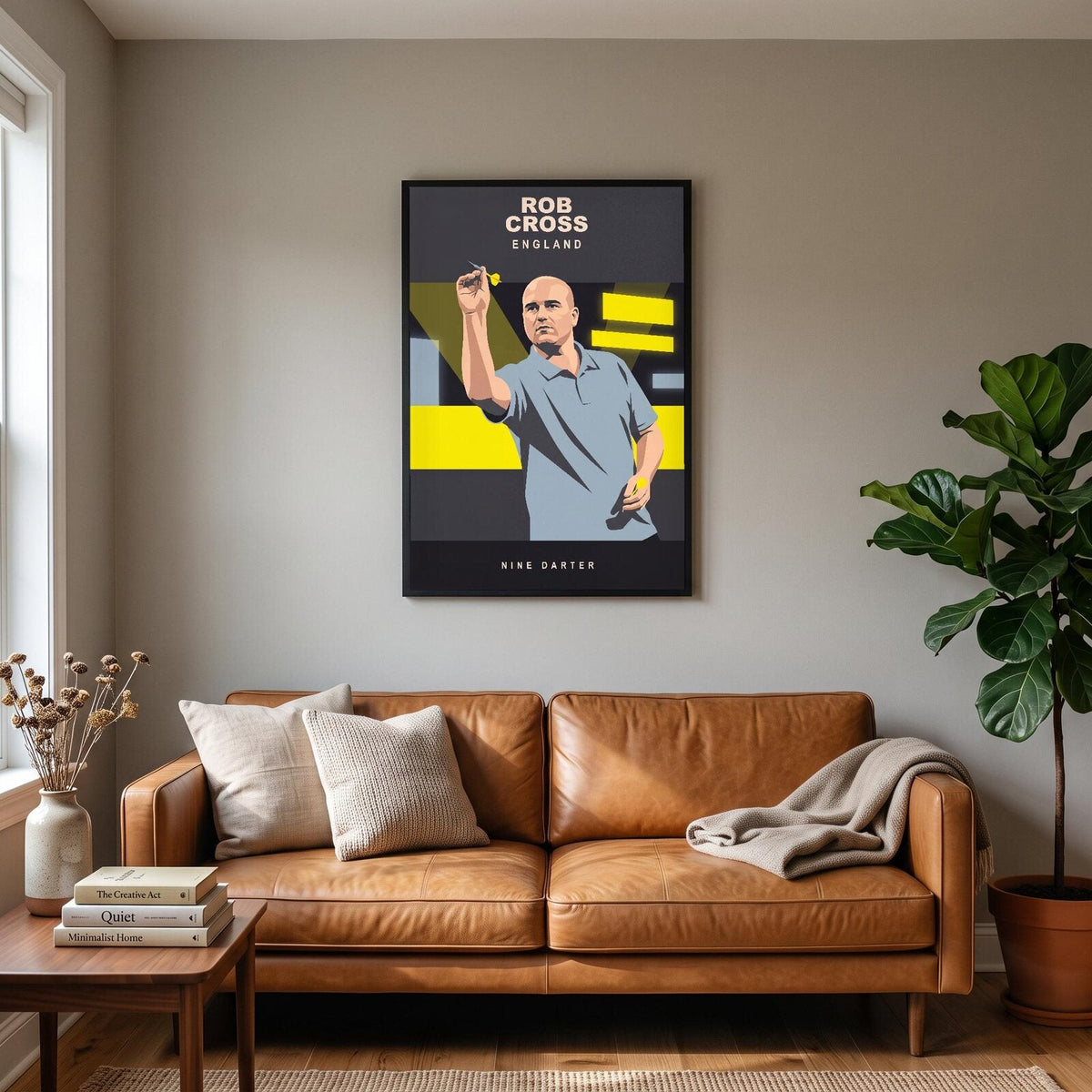 Rob Cross Nine Darter Darts Art Print