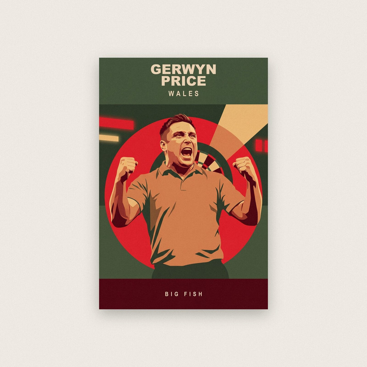 Gerwyn Price Big Fish Darts Art Print