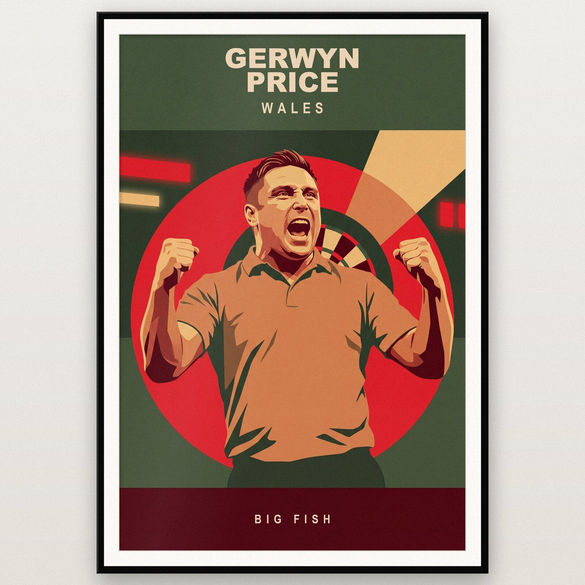 Gerwyn Price Big Fish Darts Art Print