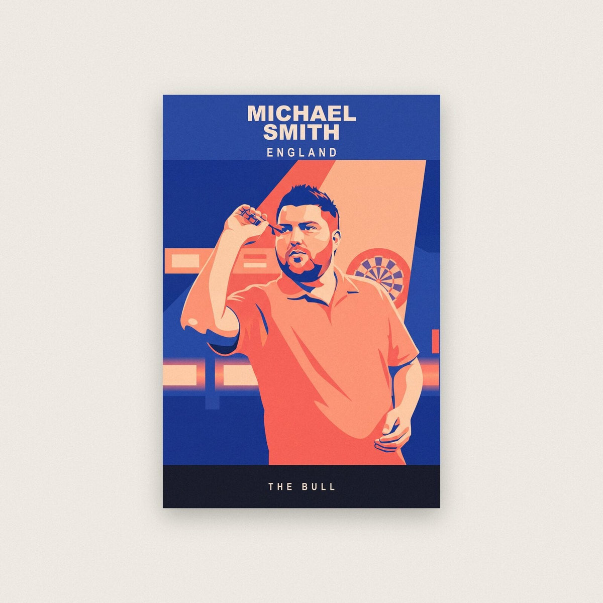Michael Smith The Bull Darts Art Print