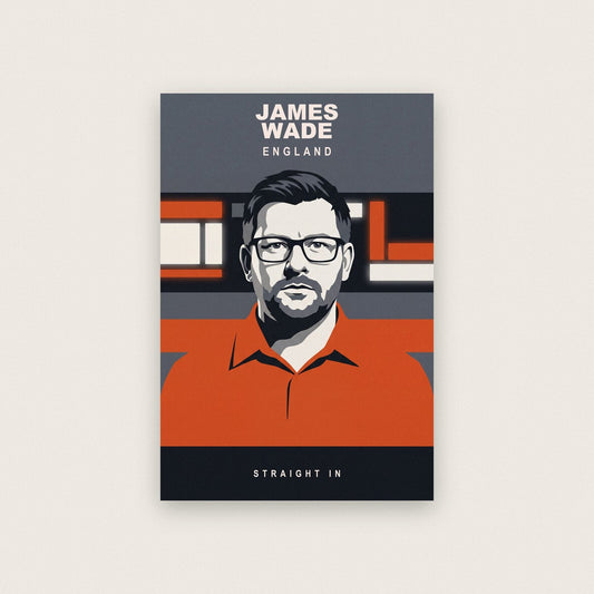 James Wade Straight In Darts Art Print