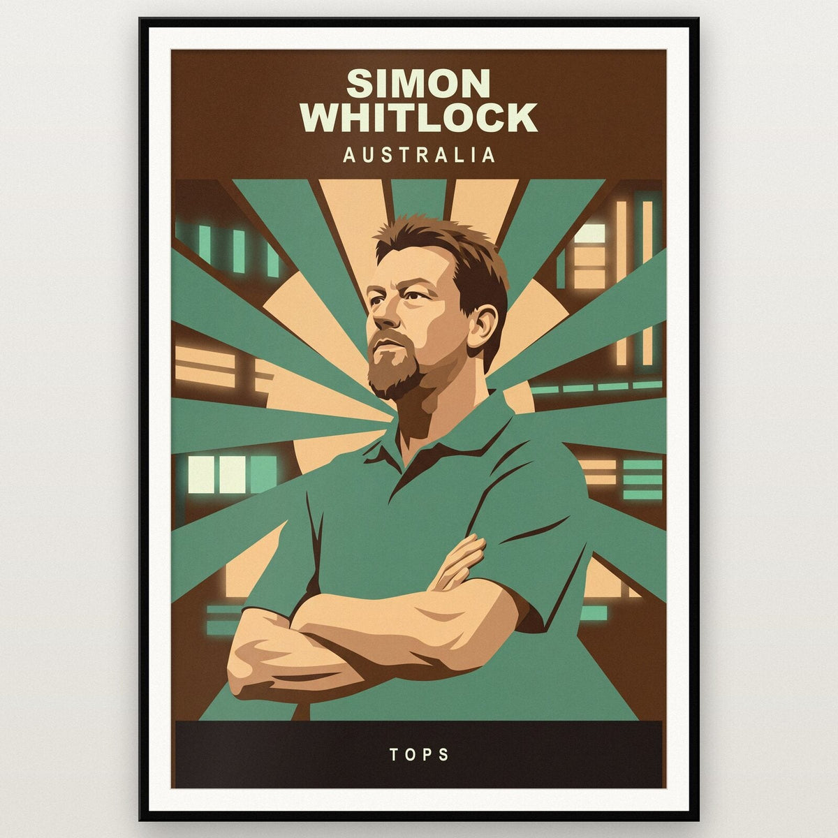 Simon Whitlock Tops Darts Art Print