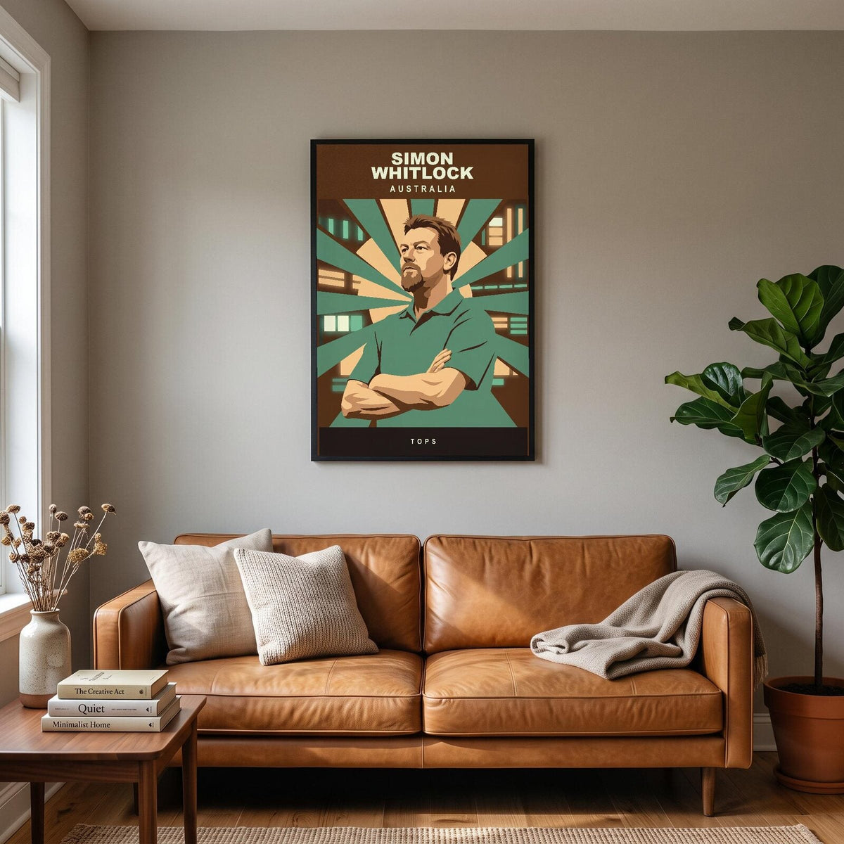 Simon Whitlock Tops Darts Art Print