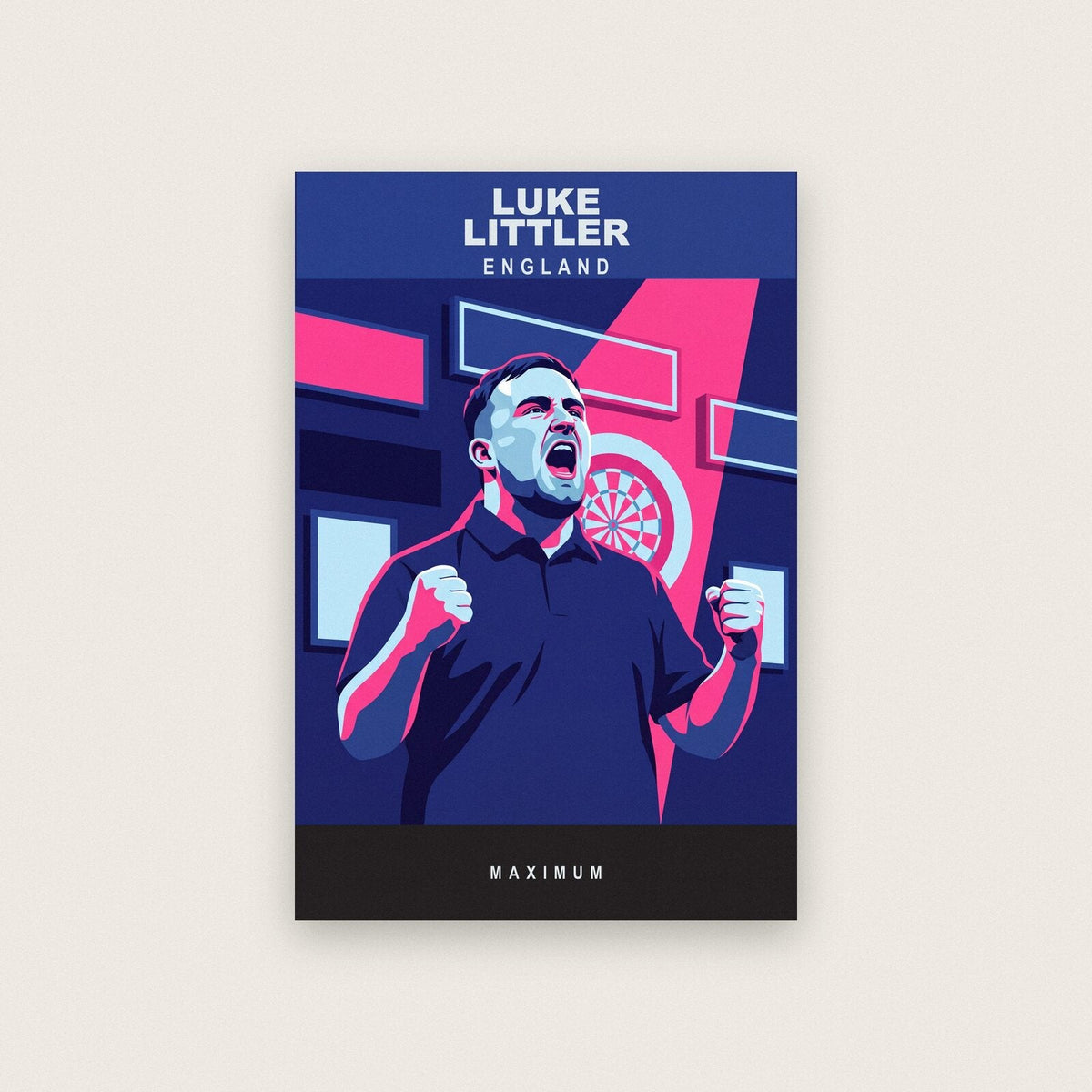 Luke Littler Maximum Darts Art Print