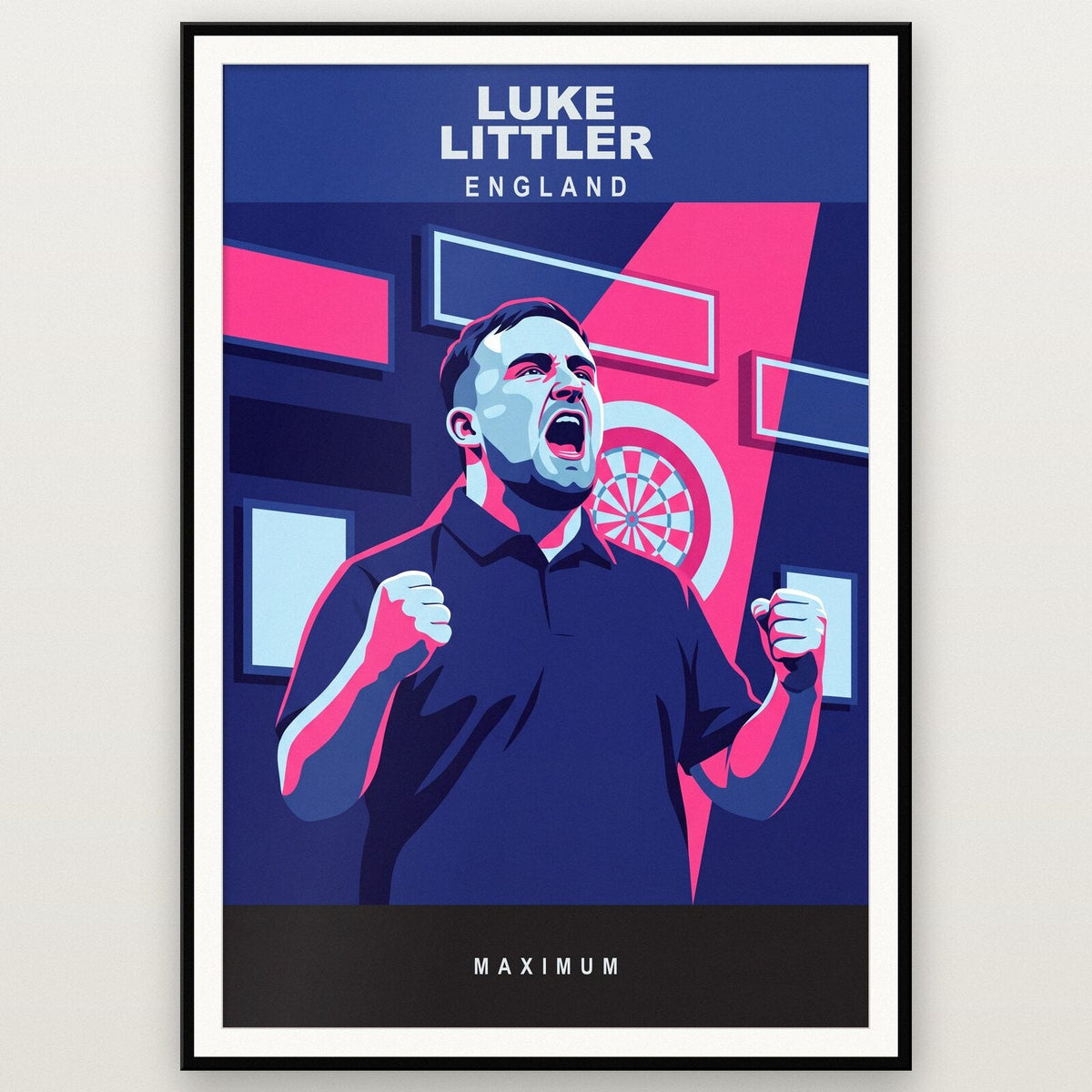 Luke Littler Maximum Darts Art Print