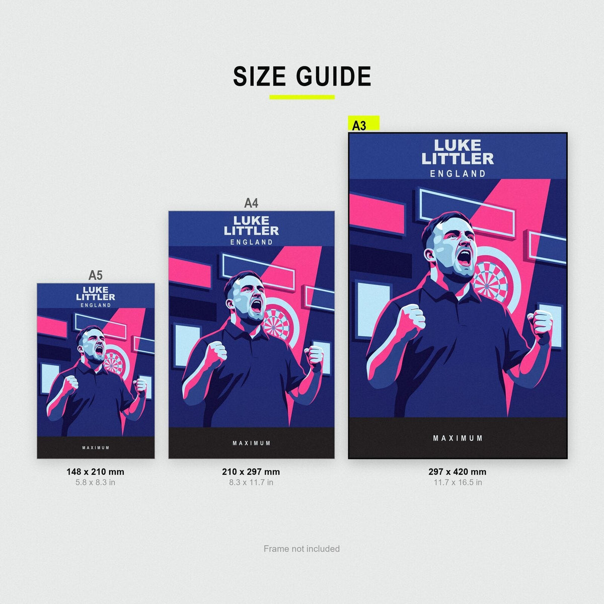 Luke Littler Maximum Darts Art Print