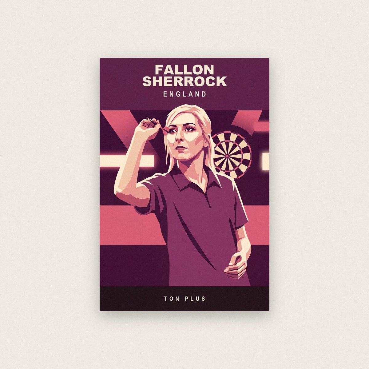 Fallon Sherrock Ton Plus Darts Art Print