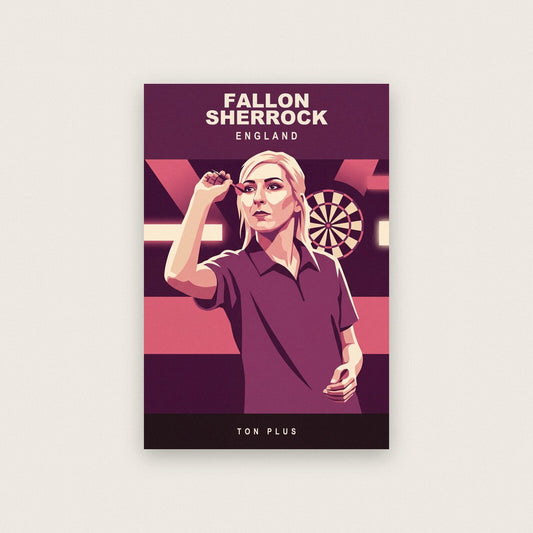 Fallon Sherrock Ton Plus Darts Art Print