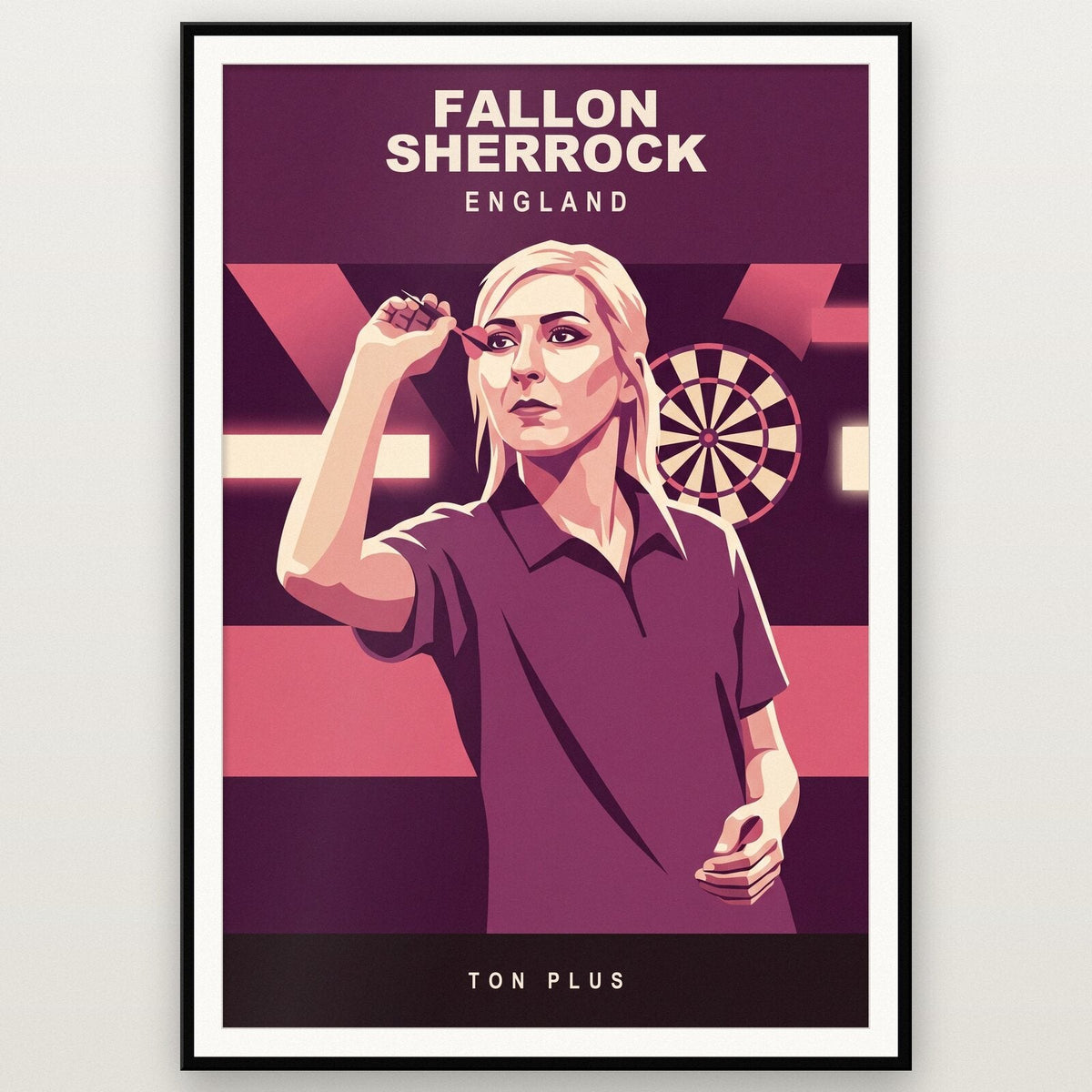Fallon Sherrock Ton Plus Darts Art Print