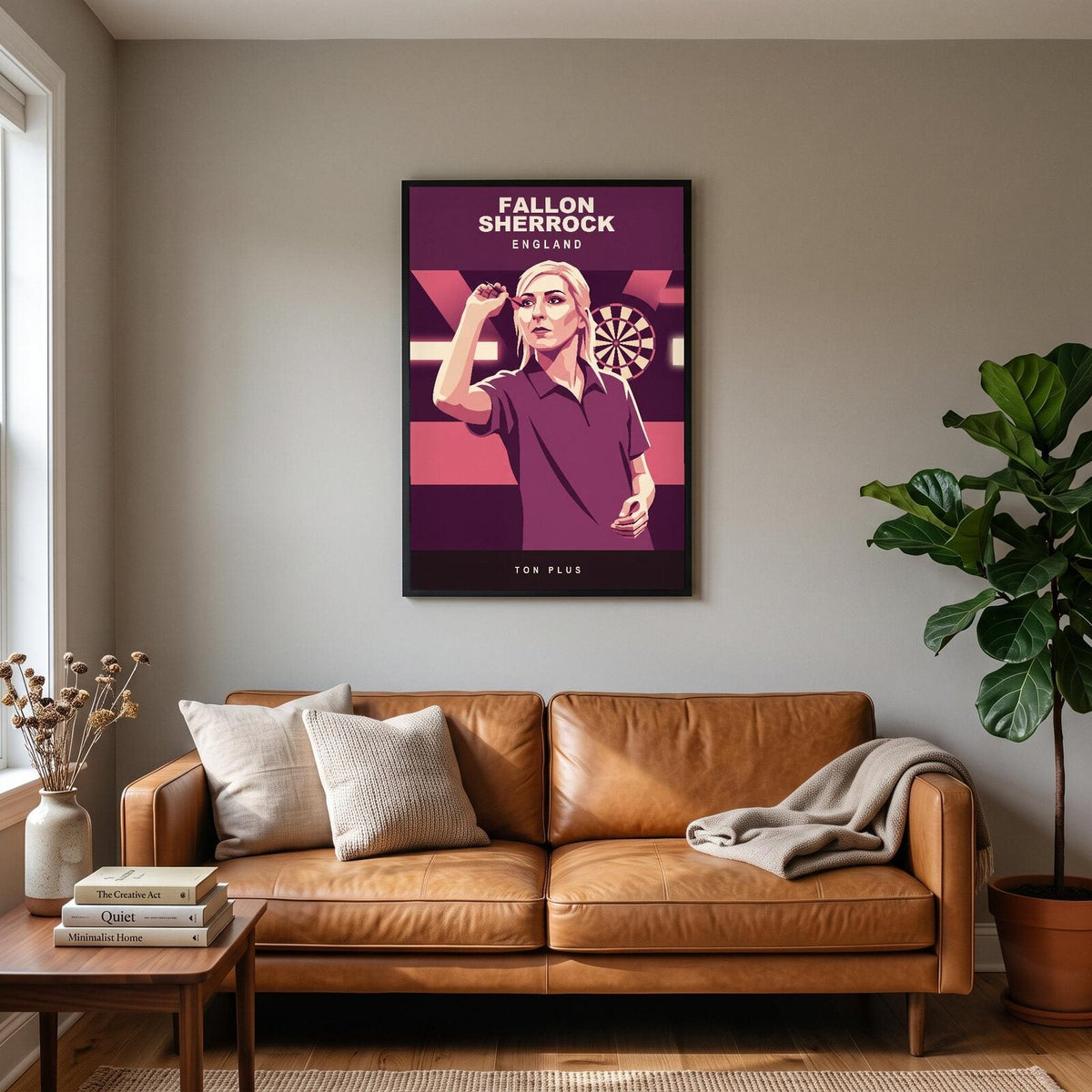 Fallon Sherrock Ton Plus Darts Art Print