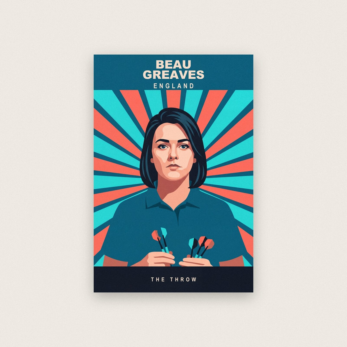 Beau Greaves The Throw Darts Art Print
