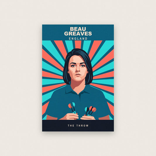 Beau Greaves The Throw Darts Art Print