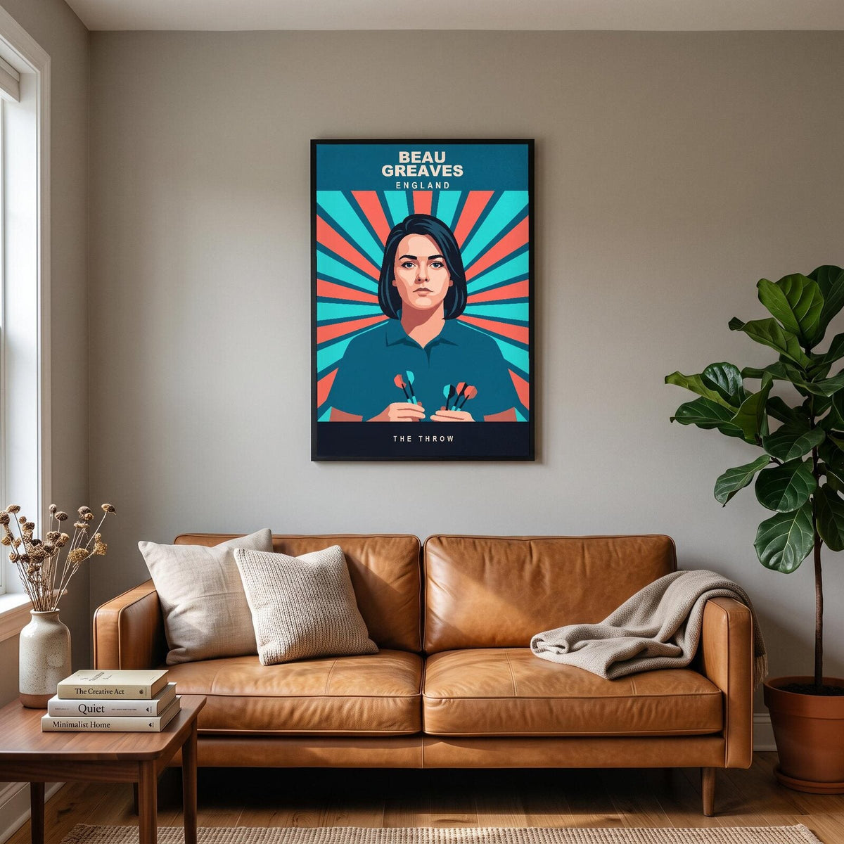 Beau Greaves The Throw Darts Art Print