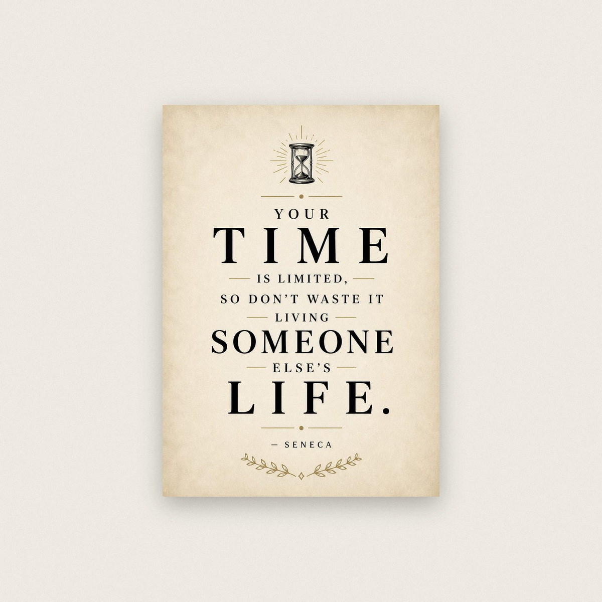 Seneca Quote Print