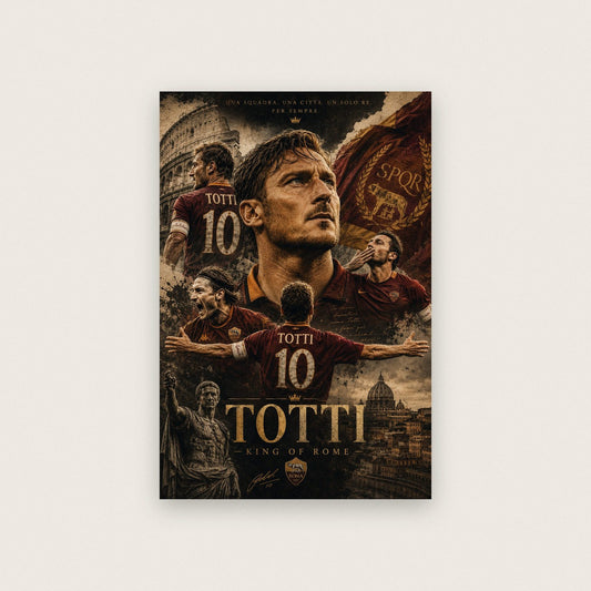 Francesco Totti Roma Legend Football Art Print