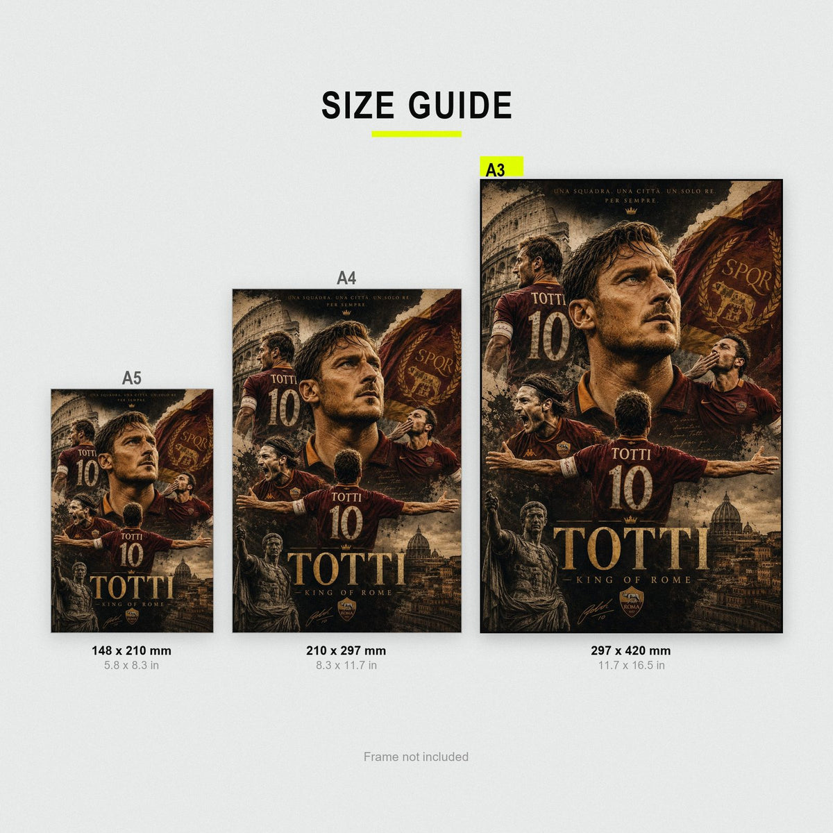 Francesco Totti Roma Legend Football Art Print