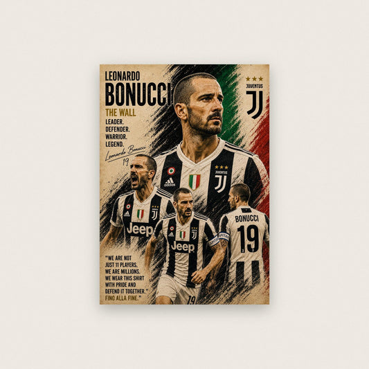 Leonardo Bonucci Juventus Legend Print