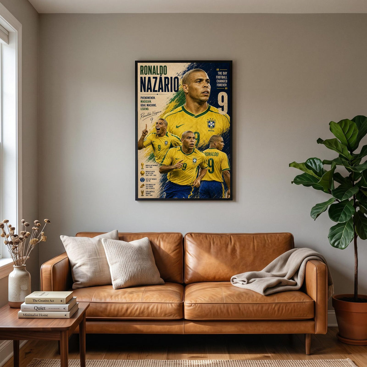 Ronaldo Nazario The Phenomenon Football Art Print