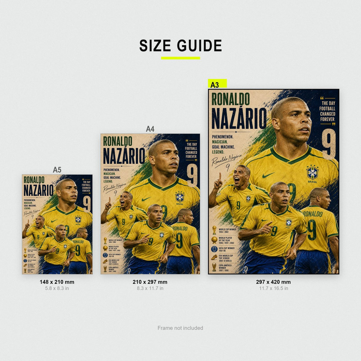 Ronaldo Nazario The Phenomenon Football Art Print