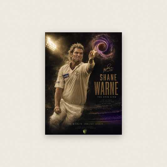 Shane Warne Spin King Cricket Print