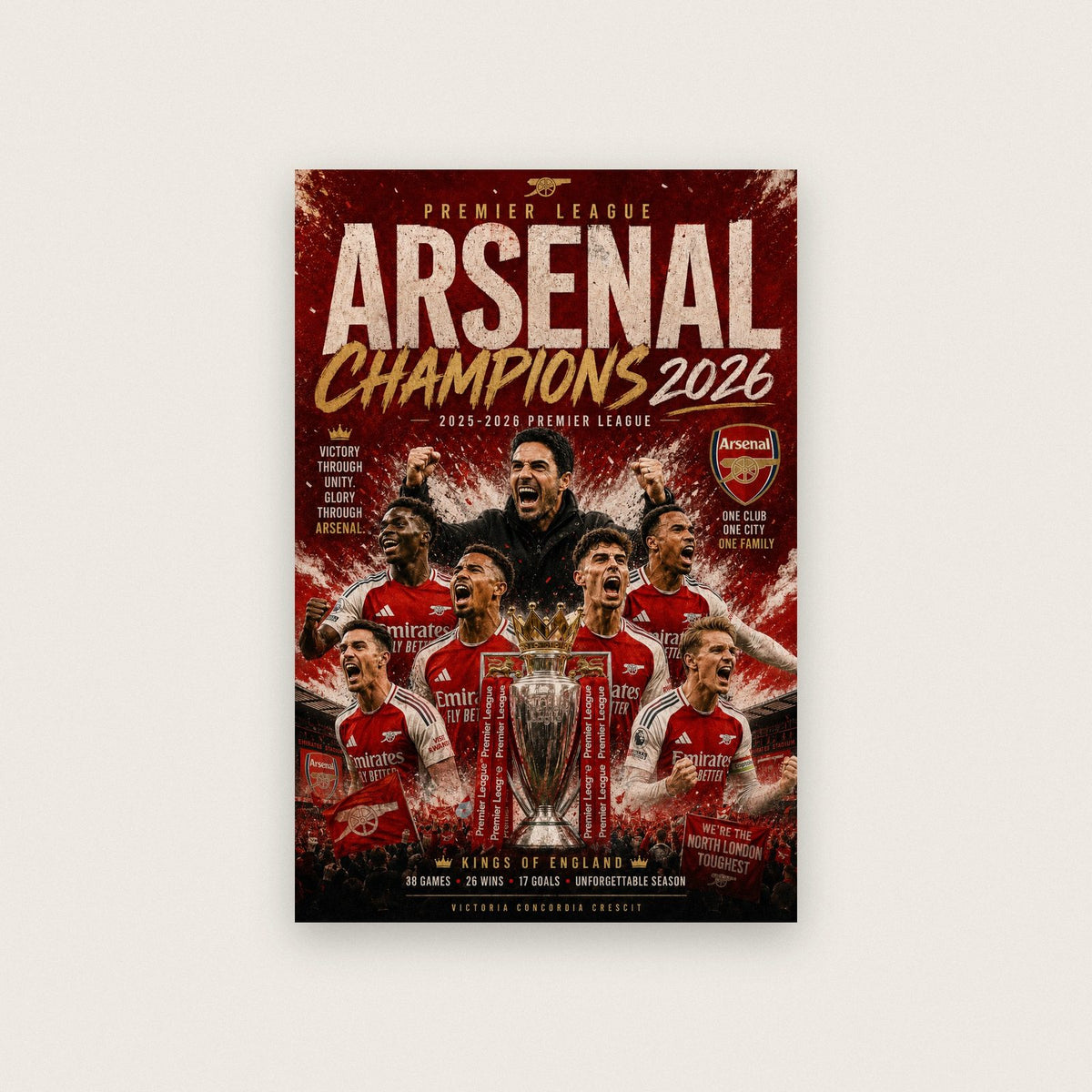 Arsenal Champions 2026 Print