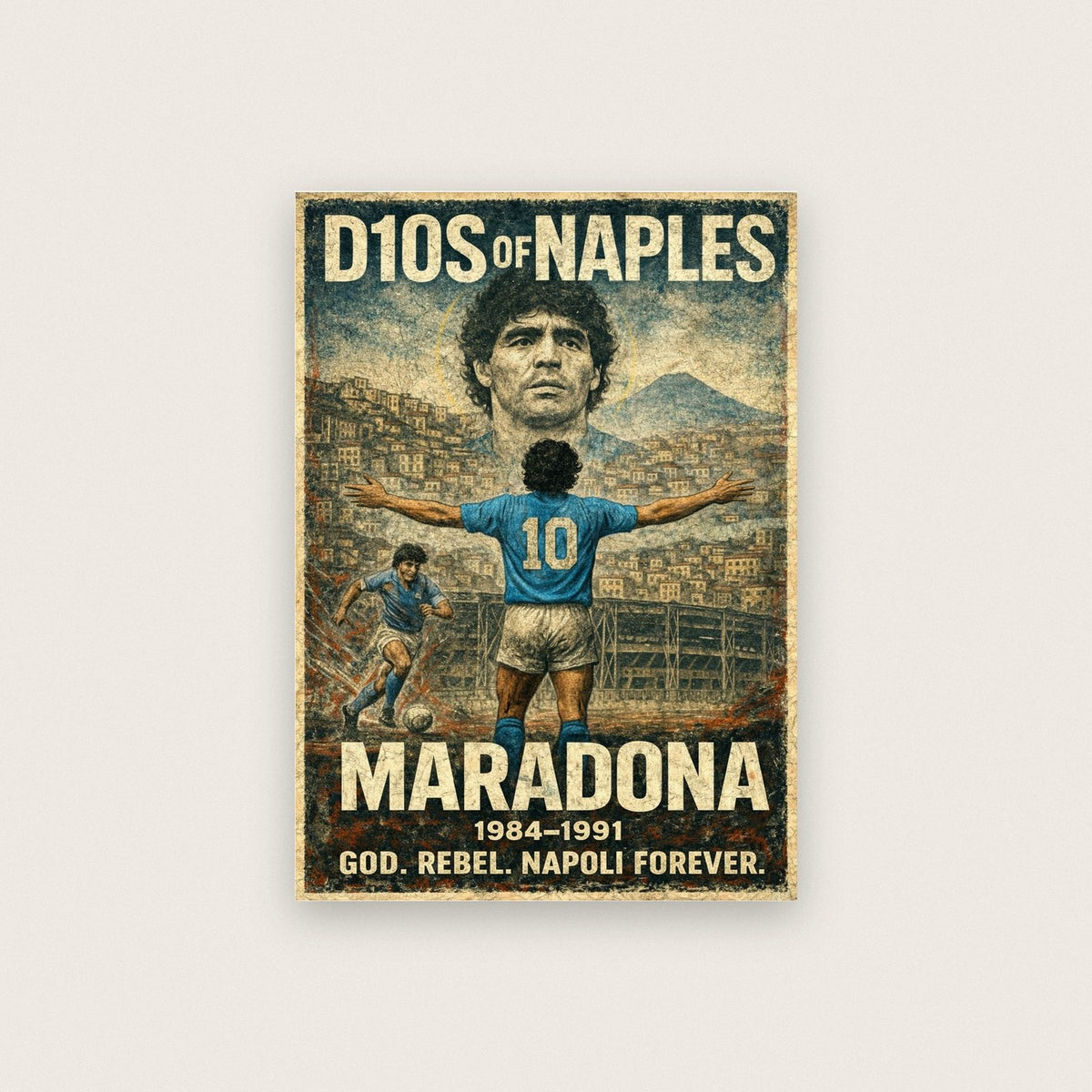 Maradona Napoli Poster