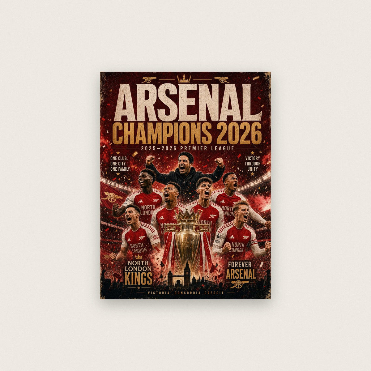 Arsenal Champions 2026 Print