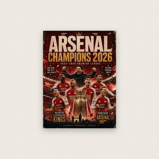 Arsenal Champions 2026 Print