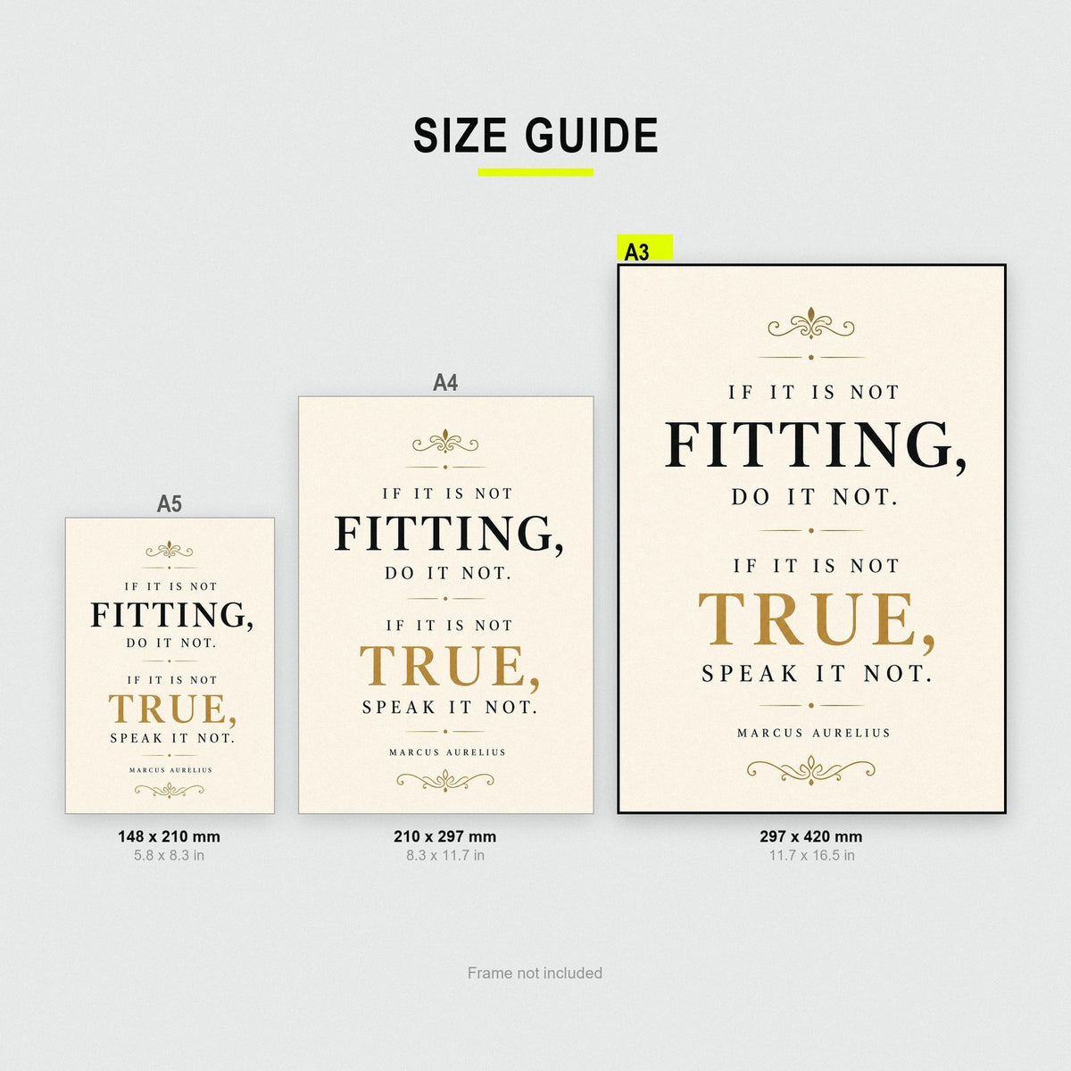 Marcus Aurelius If It Is Not Fitting Stoic Quote Art Print