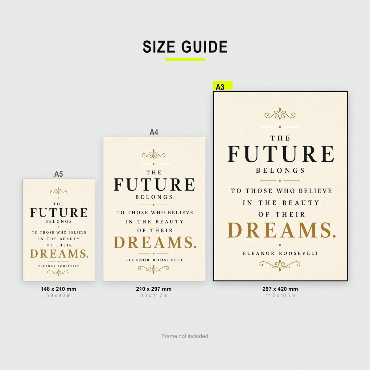 Eleanor Roosevelt The Future Belongs Quote Art Print