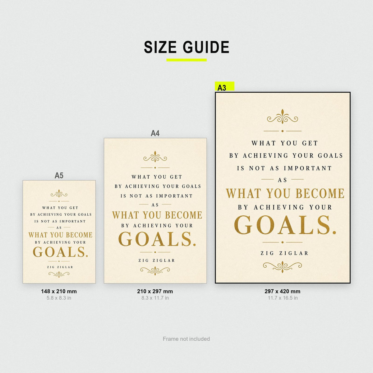 Zig Ziglar What You Become Quote Art Print