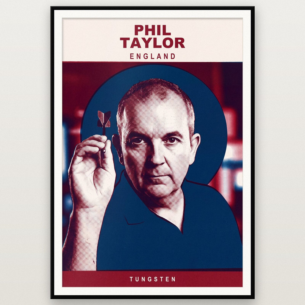 Phil Taylor Tungsten Darts Art Print