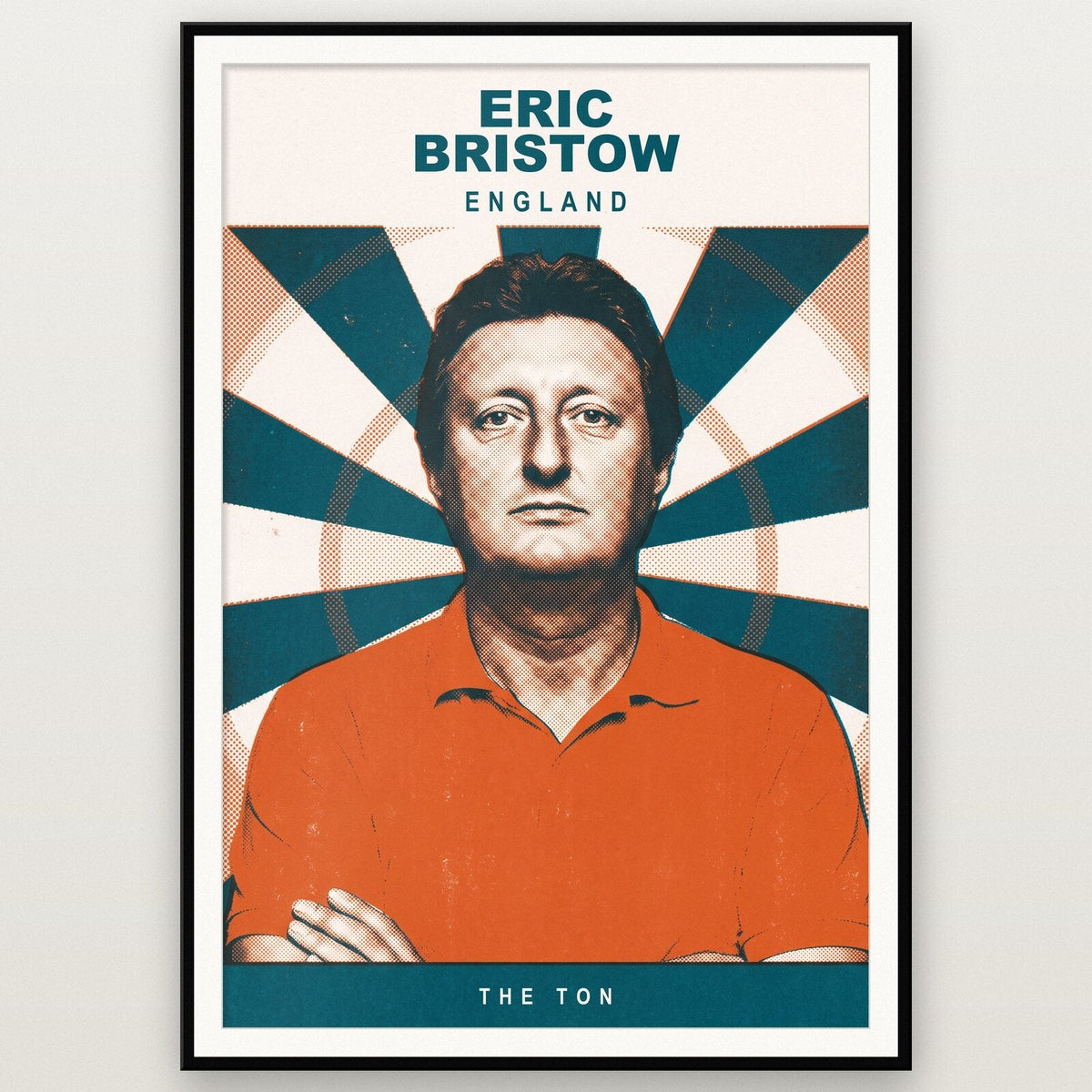 Eric Bristow The Ton Darts Art Print