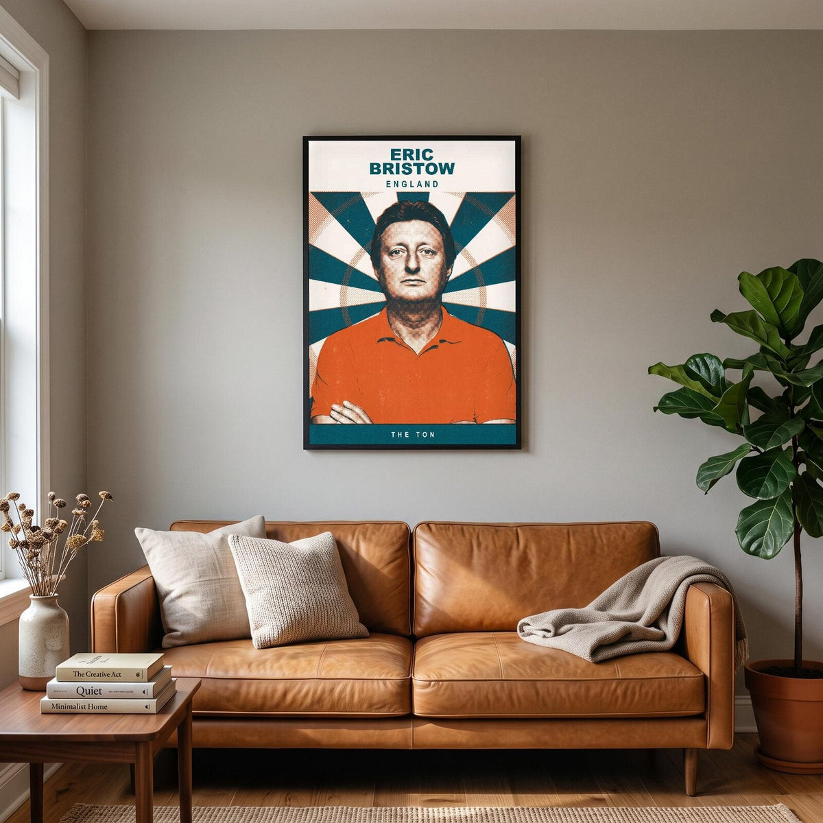 Eric Bristow The Ton Darts Art Print