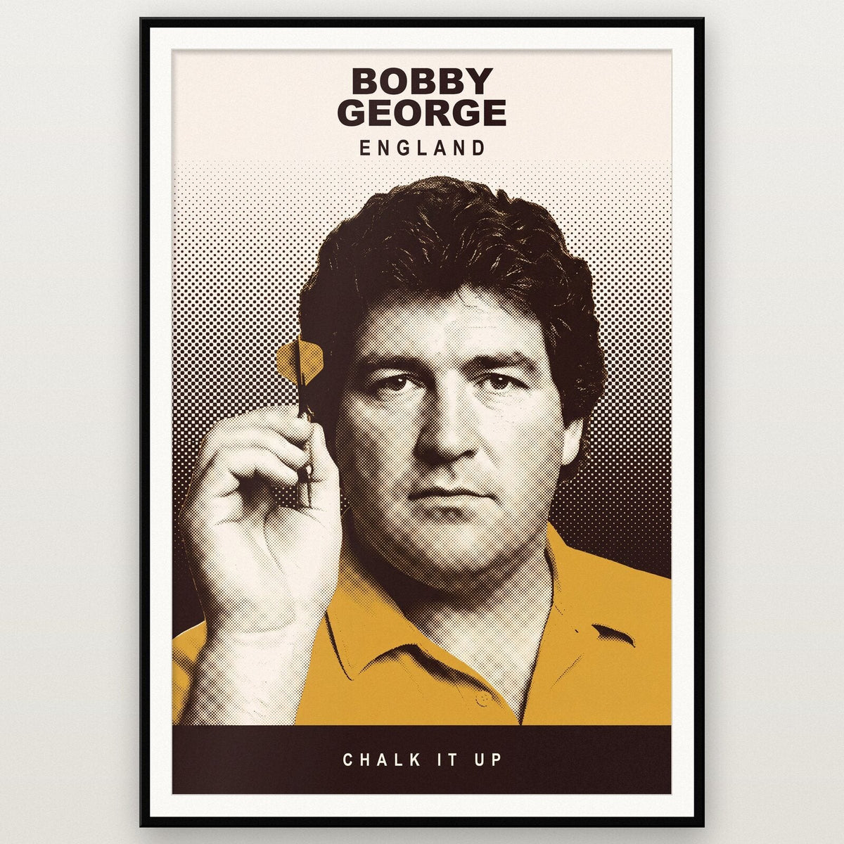 Bobby George Chalk It Up Darts Art Print