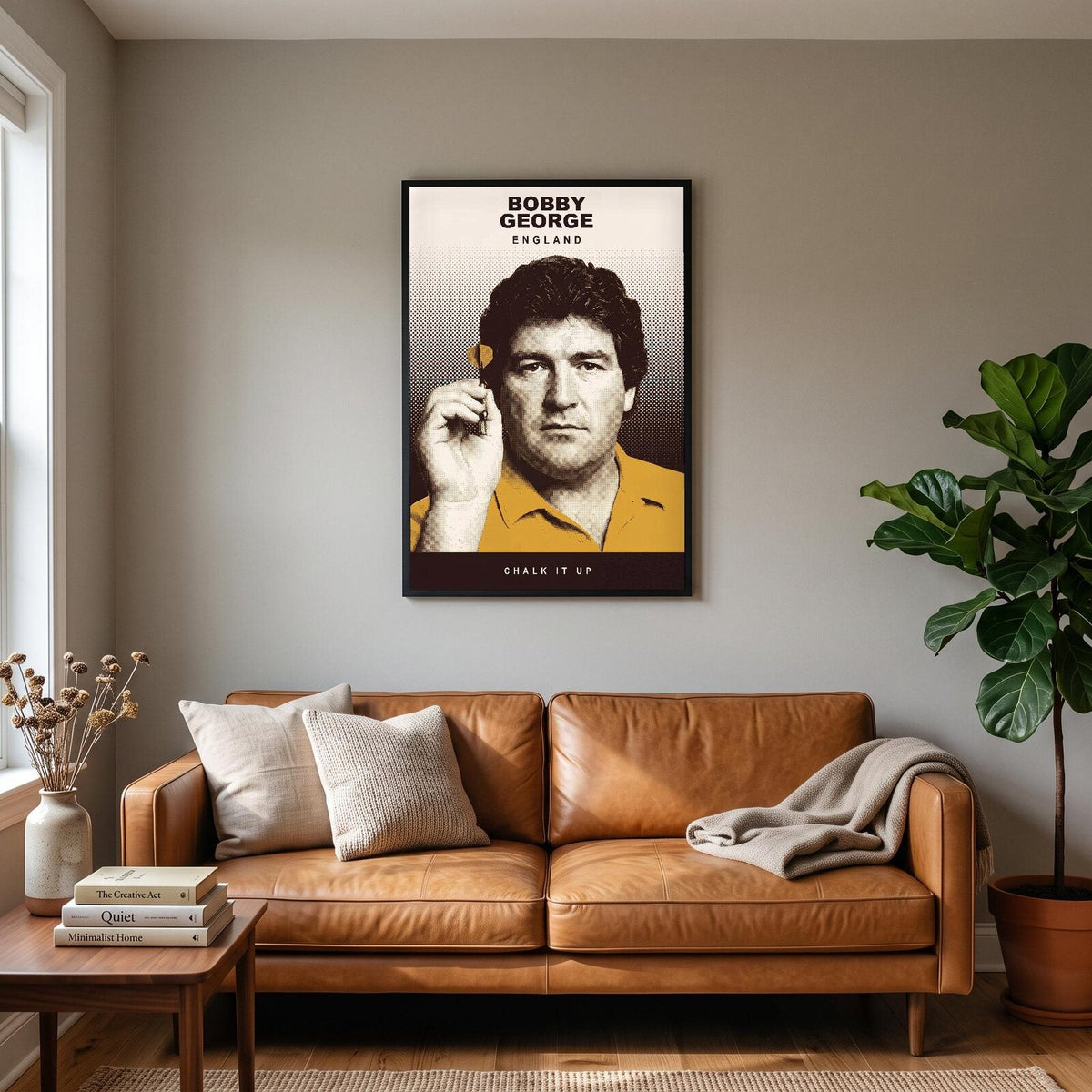 Bobby George Chalk It Up Darts Art Print