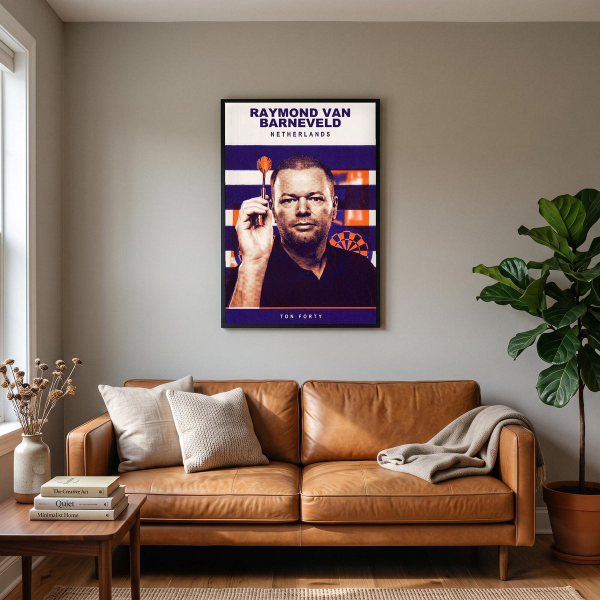 Raymond van Barneveld Ton Forty Darts Art Print