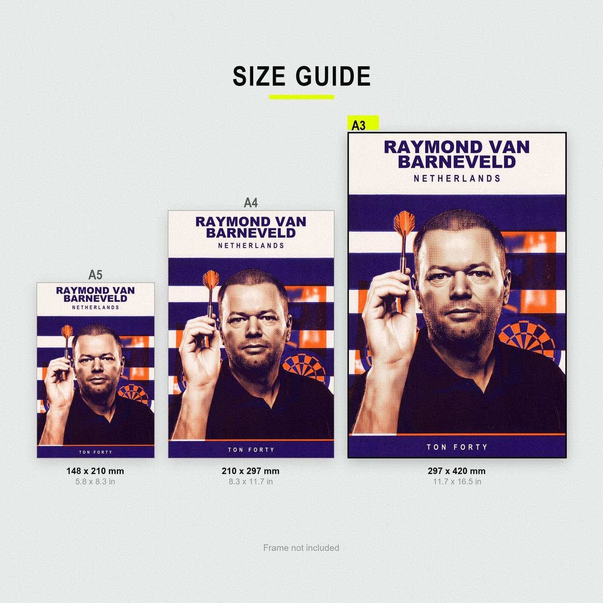 Raymond van Barneveld Ton Forty Darts Art Print