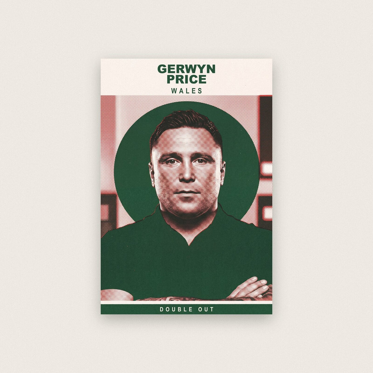 Gerwyn Price Double Out Darts Art Print