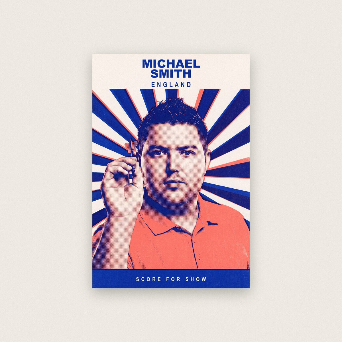 Michael Smith Score For Show Darts Art Print