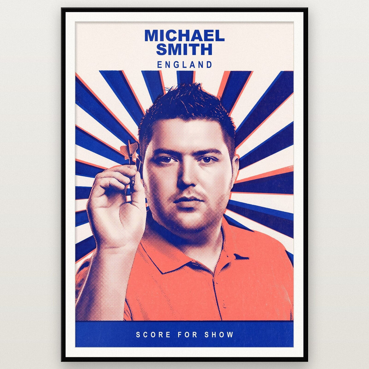 Michael Smith Score For Show Darts Art Print