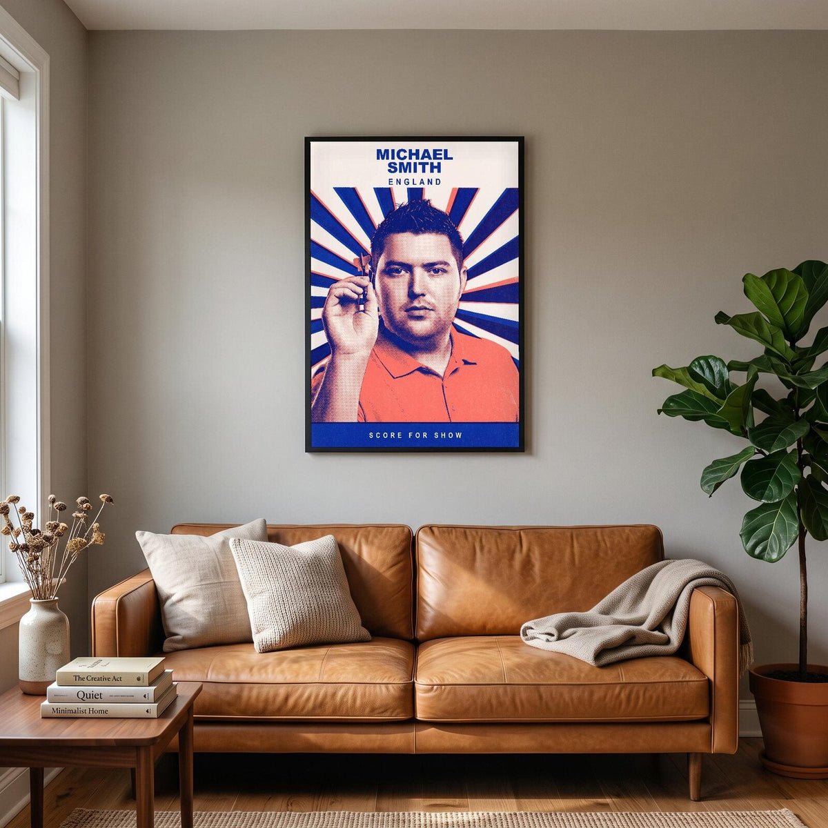 Michael Smith Score For Show Darts Art Print