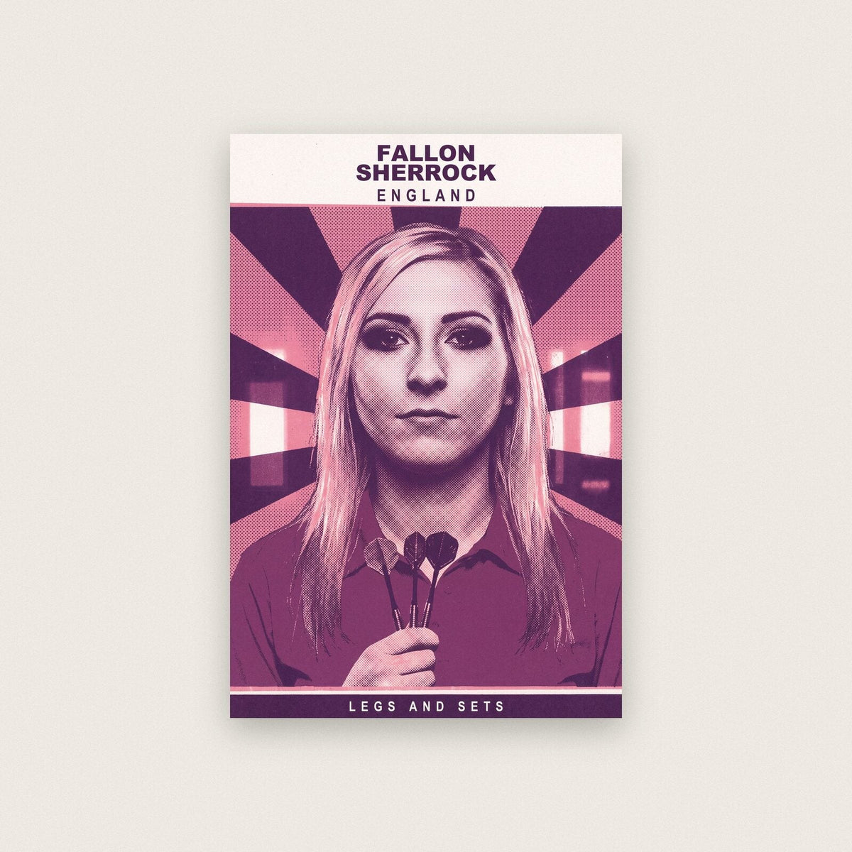Fallon Sherrock Legs And Sets Darts Art Print