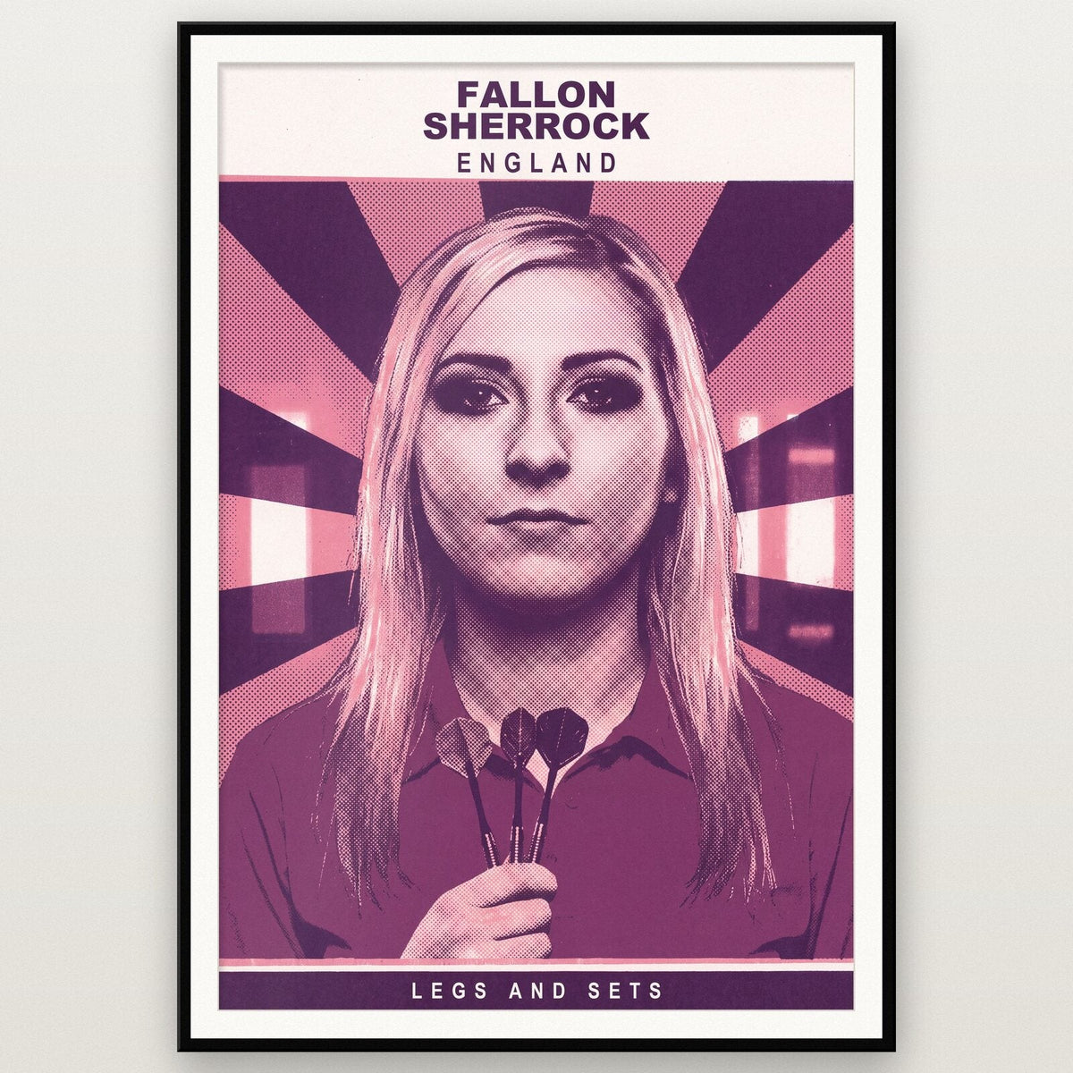 Fallon Sherrock Legs And Sets Darts Art Print