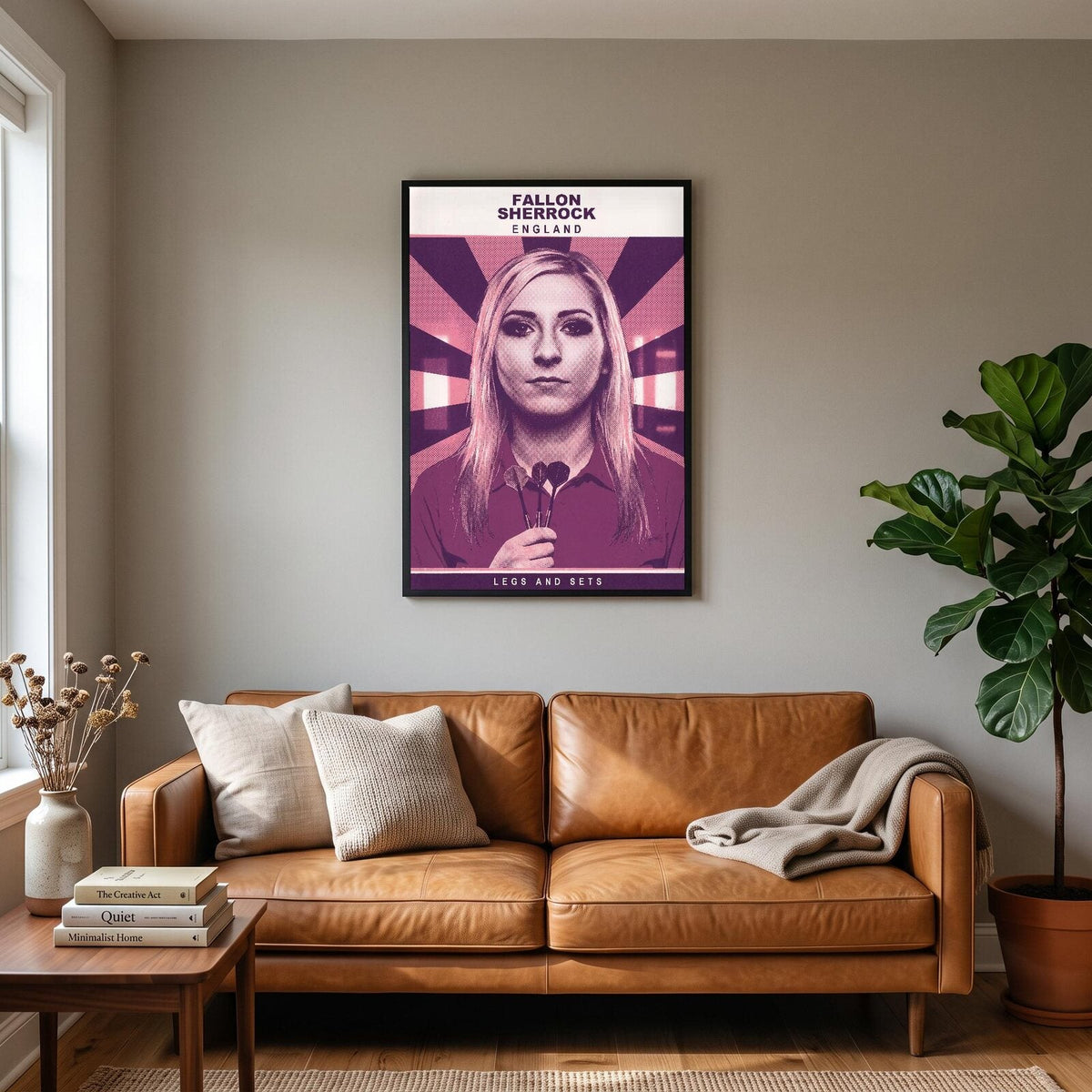 Fallon Sherrock Legs And Sets Darts Art Print