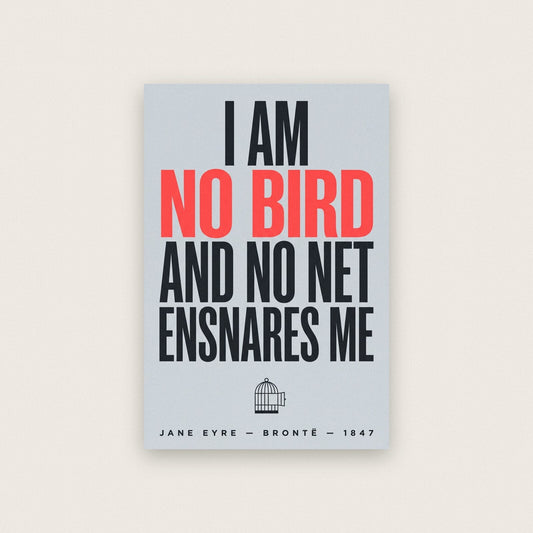 I Am No Bird Book Quote Art Print