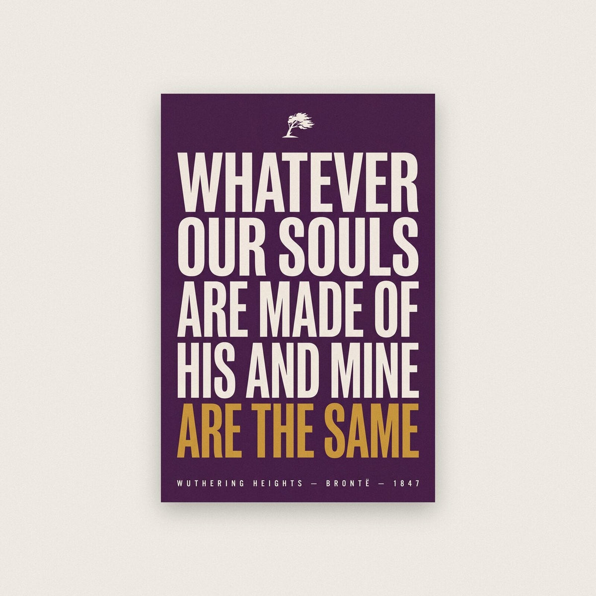 Our Souls Are The Same Book Quote Art Print
