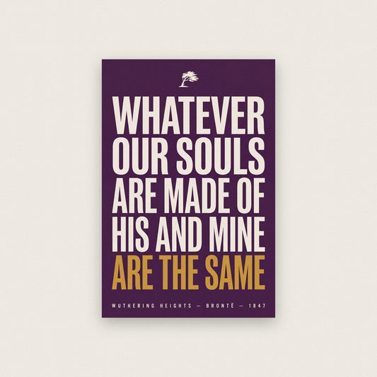Our Souls Are The Same Book Quote Art Print