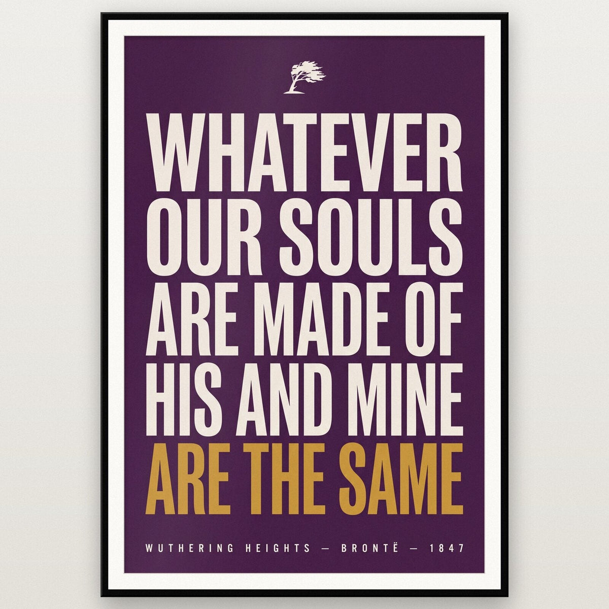 Our Souls Are The Same Book Quote Art Print