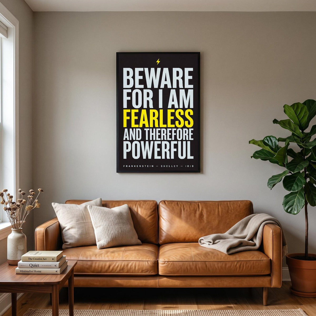 Beware For I Am Fearless Book Quote Art Print